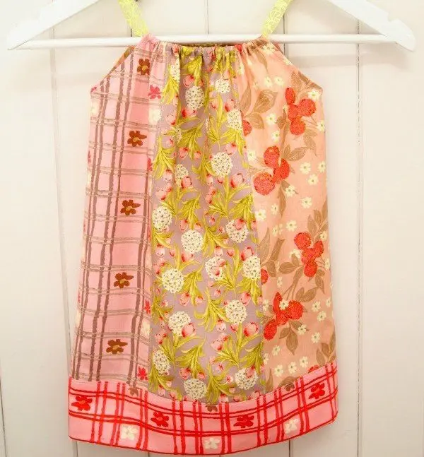 Make a child's dress from fat quarters